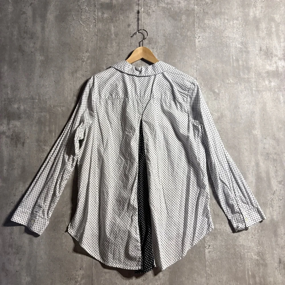 Chico's White and Black Button Down Shirt - Picture 9 of 9